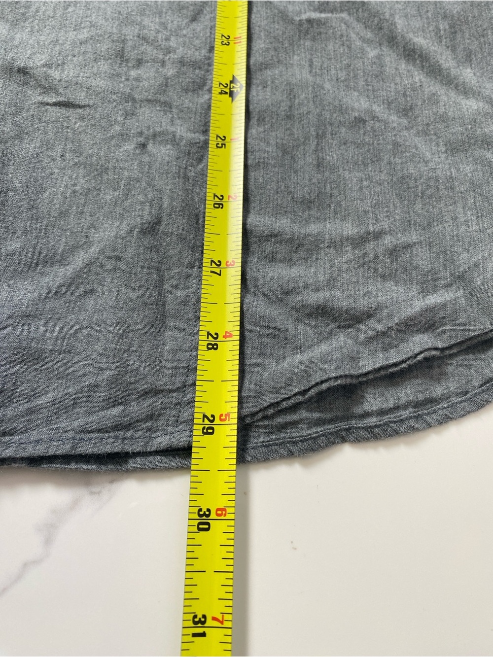 John Varvatos USA Gray Double Zip Pocket Roll Tab Sleeve Button Up Shirt Mens XL - Picture 7 of 7